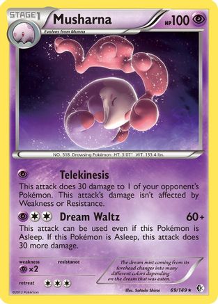 [PKM] Musharna (69/149) [Black & White: Boundaries Crossed]