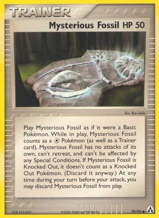 [TR] Mysterious Fossil (79/92) (Stamped) [EX: Legend Maker]