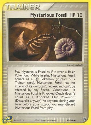 [PKM] Mysterious Fossil (91/100) [EX: Sandstorm]