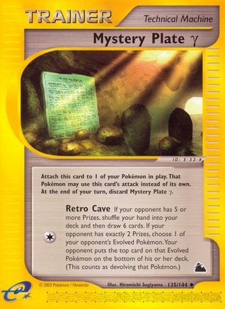 [PKM] Mystery Plate Gamma (135/144) [Skyridge]