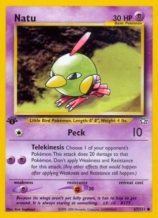 [PKM-C] Natu (67/111) [Neo Genesis 1st Edition]