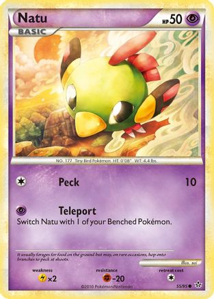 [PKM] Natu (55/95) [HeartGold & SoulSilver: Unleashed]