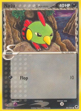 [PKM] Natu (55/101) (Delta Species) (Stamped) [EX: Dragon Frontiers]