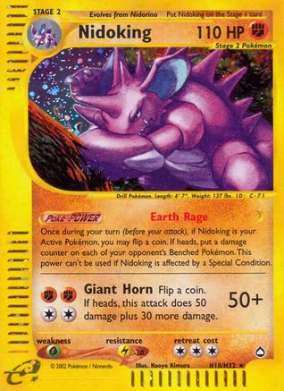 [PKM] Nidoking (H18/H32) [Aquapolis]