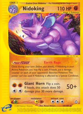 [PKM] Nidoking (24/147) [Aquapolis]