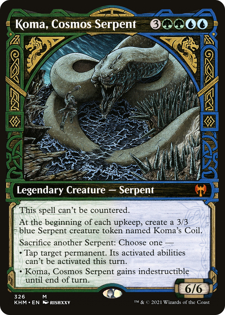 {R} Koma, Cosmos Serpent (Showcase) [Kaldheim][KHM 326]
