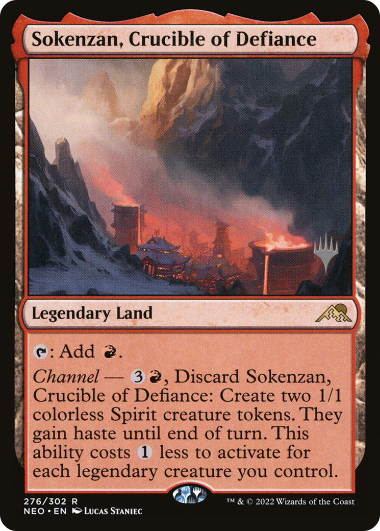 {R} Sokenzan, Crucible of Defiance (Promo Pack) [Kamigawa: Neon Dynasty Promos][PP NEO 276]