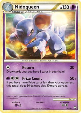 [PKM] Nidoqueen (28/102) [HeartGold & SoulSilver: Triumphant]