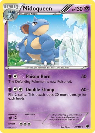[PKM] Nidoqueen (42/116) [Black & White: Plasma Freeze]