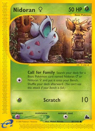 [PKM] Nidoran (81/144) (Female) [Skyridge]