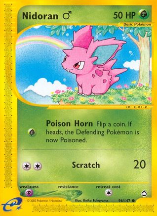 [PKM] Nidoran (96/147) (Male) [Aquapolis]