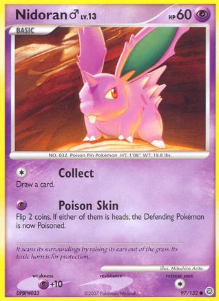 [PKM] Nidoran (97/132) (Male) [Diamond & Pearl: Secret Wonders]