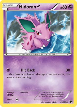 [PKM-C] Nidoran (43/116) (Male) [Black & White: Plasma Freeze]