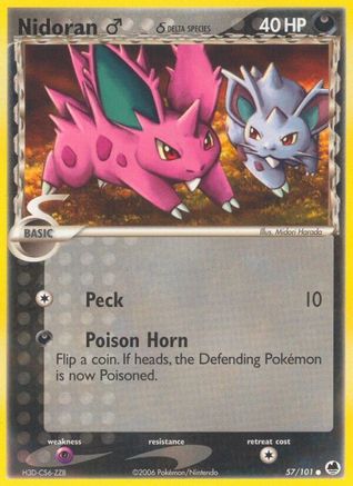 [PKM] Nidoran (57/101) (Male) (Delta Species) [EX: Dragon Frontiers]