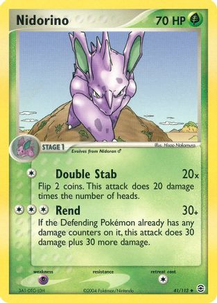 [PKM] Nidorino (41/112) [EX: FireRed & LeafGreen]