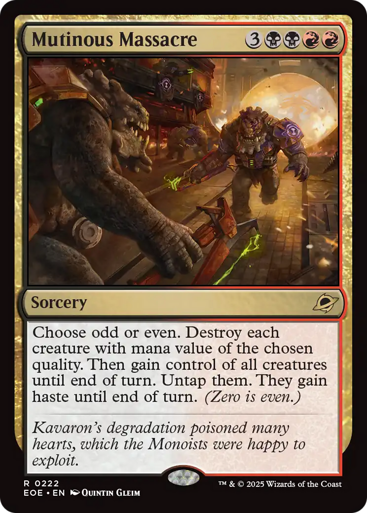 {@@ EOE R} Mutinous Massacre [Edge of Eternities][EOE 222]