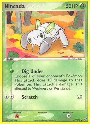 [PKM-C] Nincada (67/107) (Stamped) [EX: Deoxys]
