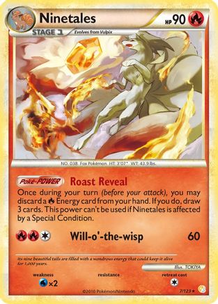 [PKM] Ninetales (7/123) [HeartGold & SoulSilver: Base Set]