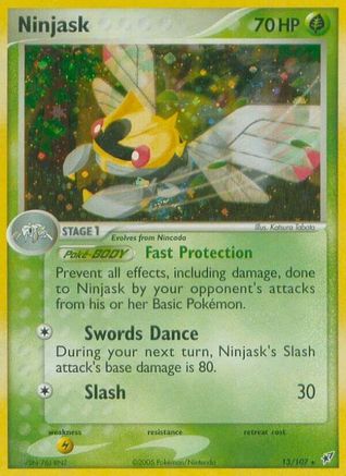 [PKM] Ninjask (13/107) (Stamped) [EX: Deoxys]