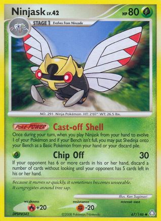 [PKM] Ninjask (67/146) [Diamond & Pearl: Legends Awakened]