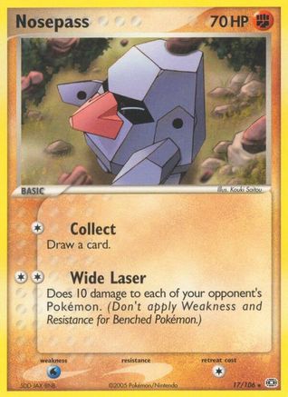 [PKM] Nosepass (17/106) (Stamped) [EX: Emerald]