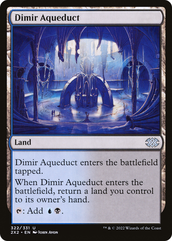 {C} Dimir Aqueduct [Double Masters 2022][2X2 322]