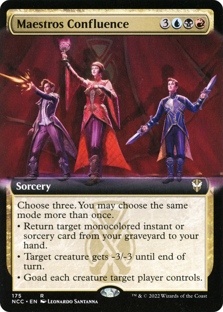{R} Maestros Confluence (Extended Art) [Streets of New Capenna Commander][NCC 175]