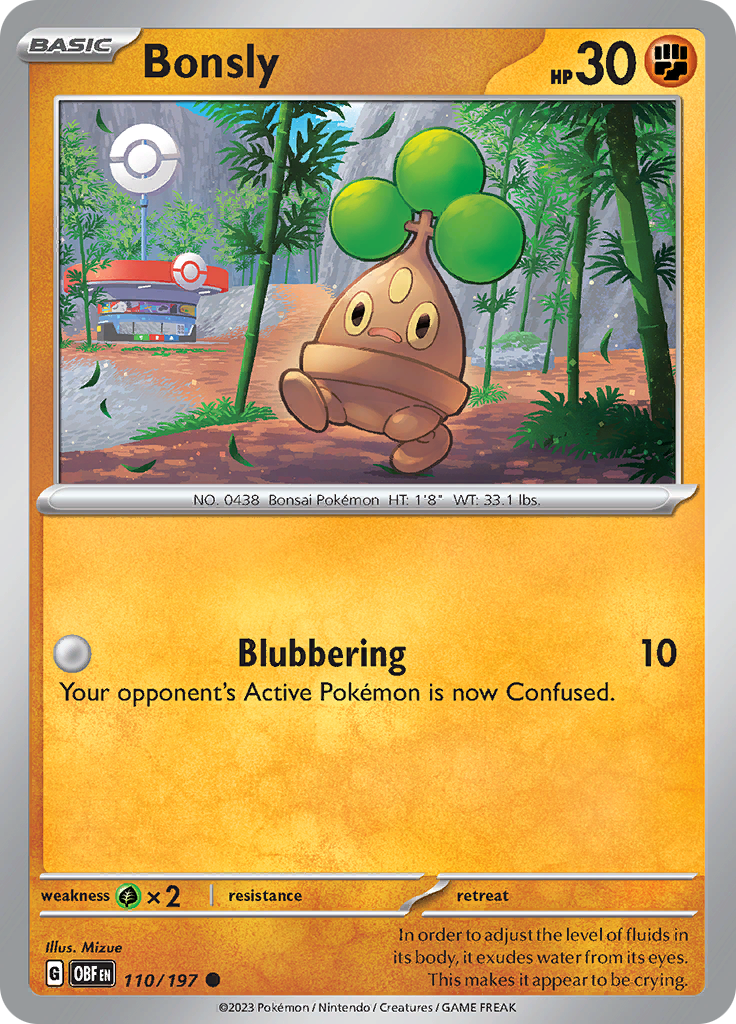 Bonsly 110 - SV03 Obsidian Flames