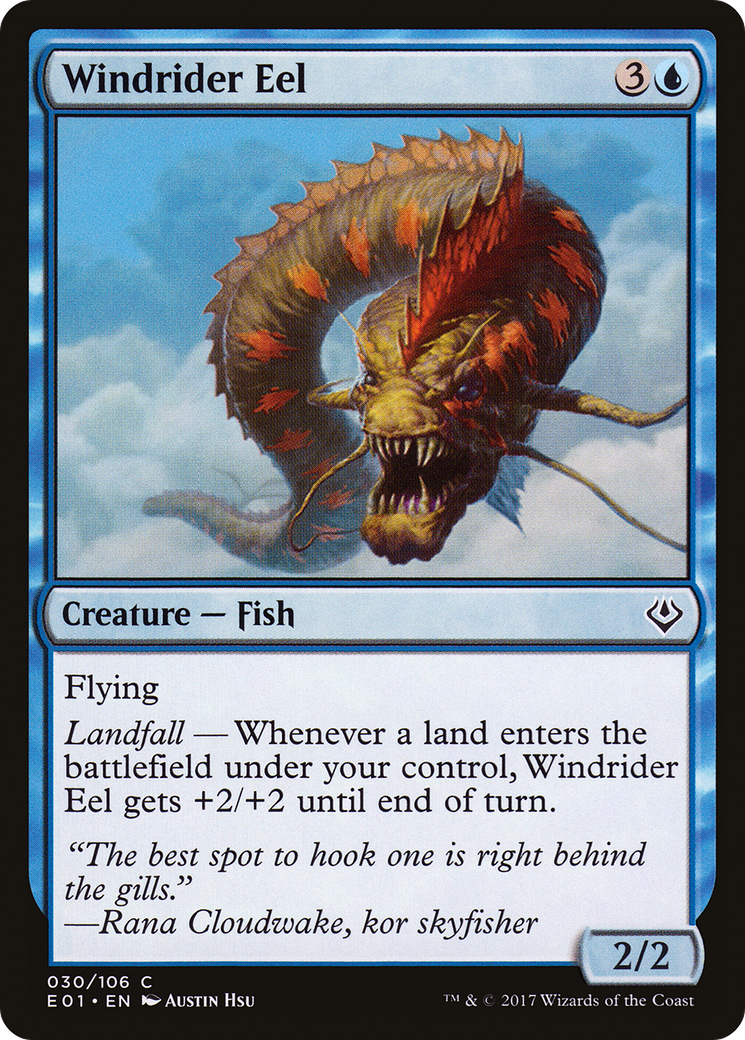 {C} Windrider Eel [Archenemy: Nicol Bolas][E01 030]