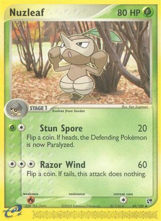 [PKM] Nuzleaf (49/100) [EX: Sandstorm]