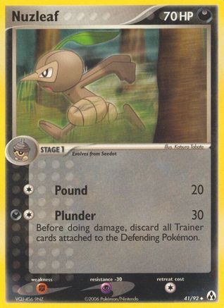 [PKM-C] Nuzleaf (41/92) (Stamped) [EX: Legend Maker]