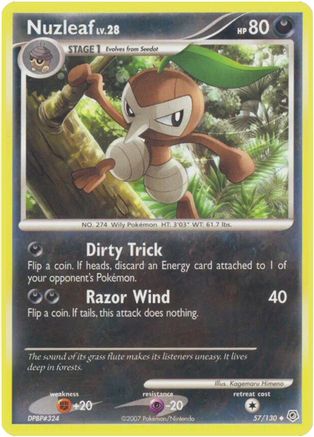 [PKM] Nuzleaf (57/130) [Diamond & Pearl: Base Set]