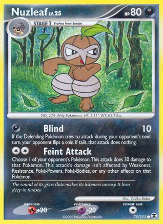 [PKM] Nuzleaf (75/111) [Platinum: Rising Rivals]