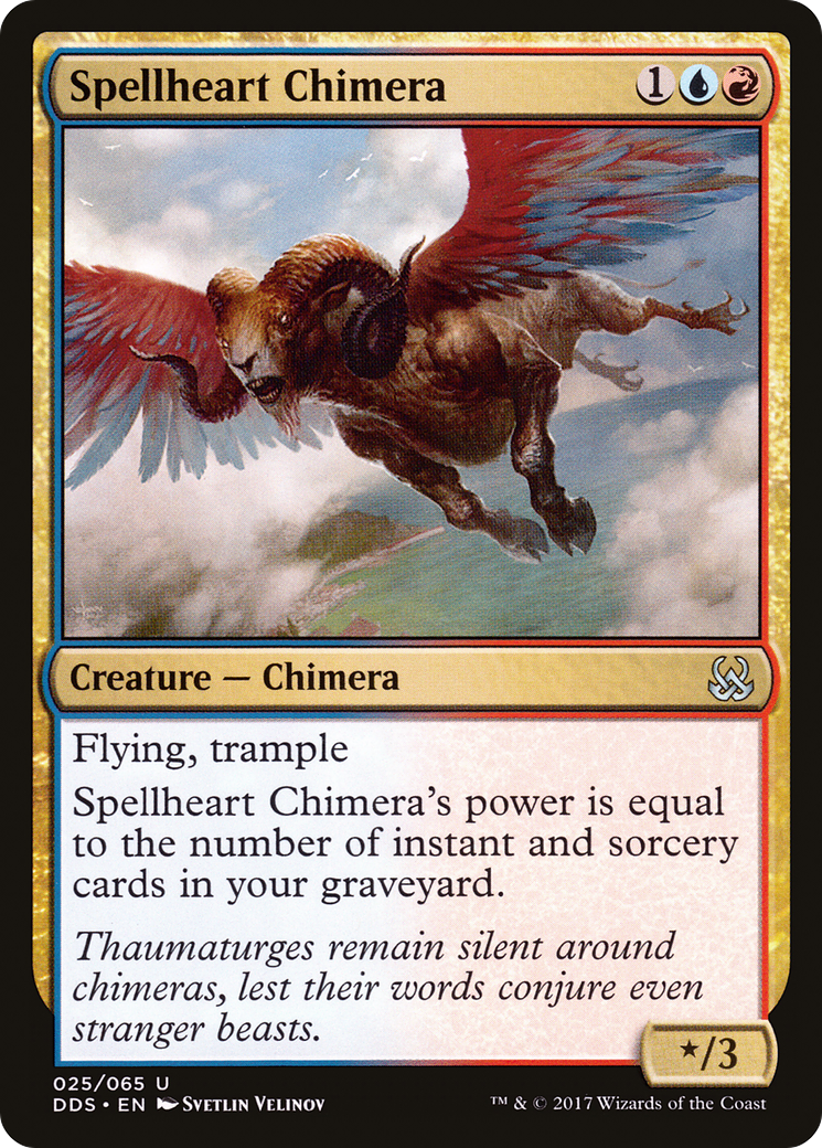 {C} Spellheart Chimera [Duel Decks: Mind vs. Might][DDS 025]