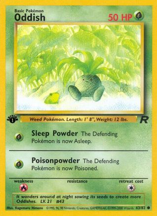 [PKM] Oddish (63/82) [Team Rocket 1st Edition]