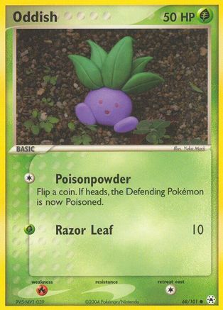 [PKM] Oddish (68/101) [EX: Hidden Legends]
