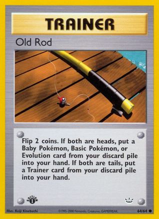 [PKM] Old Rod (64/64) [Neo Revelation 1st Edition]