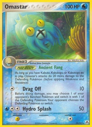 [PKM] Omastar (23/92) (Stamped) [EX: Legend Maker]