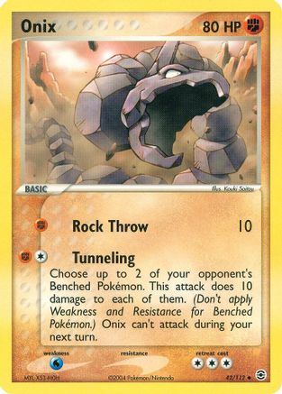 [PKM-C] Onix (42/112) [EX: FireRed & LeafGreen]