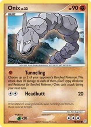 [PKM] Onix (92/130) [Diamond & Pearl: Base Set]