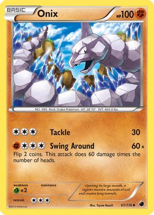 [PKM-C] Onix (61/116) [Black & White: Plasma Freeze]