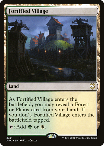 {R} Fortified Village [Dungeons & Dragons: Adventures in the Forgotten Realms Commander][AFC 239]