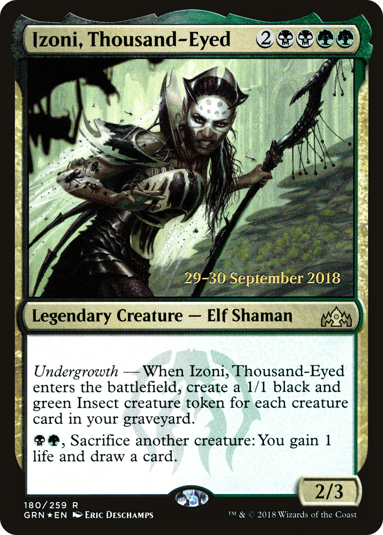 {R} Izoni, Thousand-Eyed [Guilds of Ravnica Prerelease Promos][PR GRN 180]