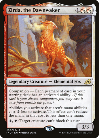 {R} Zirda, the Dawnwaker (Promo Pack) [Ikoria: Lair of Behemoths Promos][PP IKO 233]