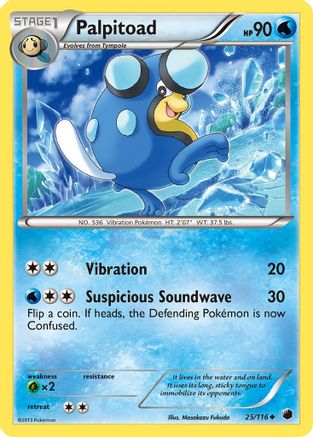 [PKM] Palpitoad (25/116) [Black & White: Plasma Freeze]
