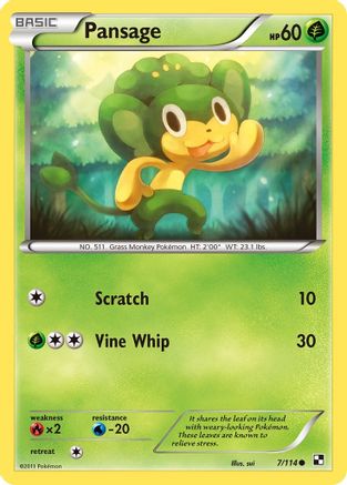 [PKM] Pansage (7/114) [Black & White: Base Set]