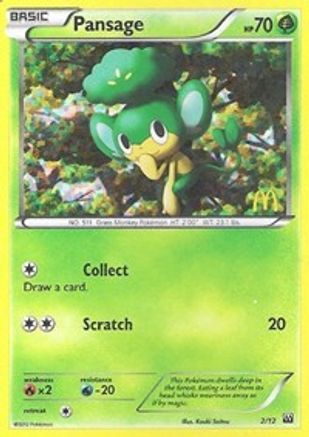 [PKM-R] Pansage (2/12) [McDonald's Promos: 2012 Collection]