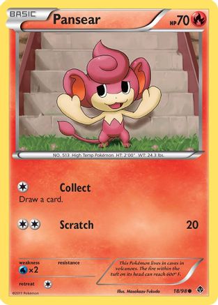 [PKM-C] Pansear (18/98) [Black & White: Emerging Powers]