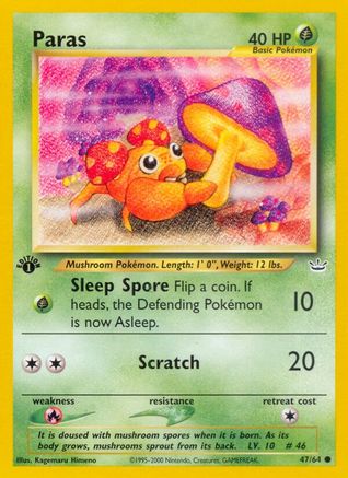 [PKM] Paras (47/64) [Neo Revelation 1st Edition]