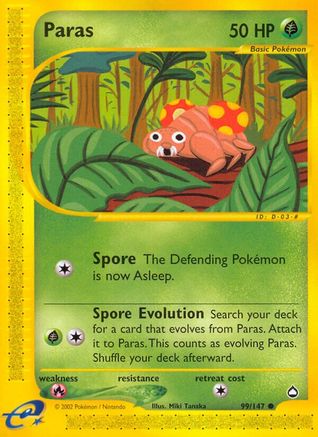[PKM] Paras (99/147) [Aquapolis]